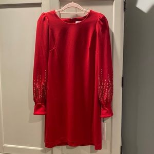 Calvin Klein Red Mini Sheath Dress Size 12